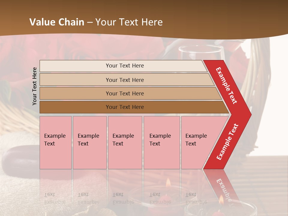 Valentne's Bath Champagne PowerPoint Template