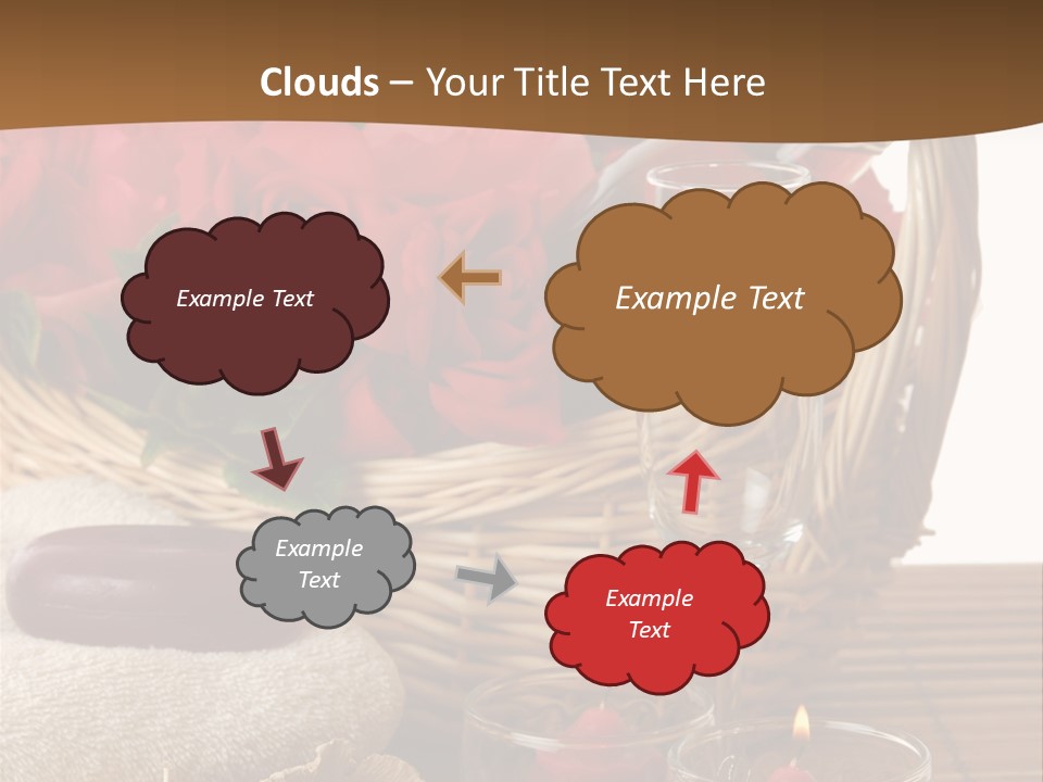 Valentne's Bath Champagne PowerPoint Template
