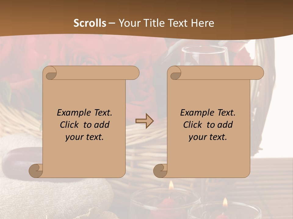 Valentne's Bath Champagne PowerPoint Template