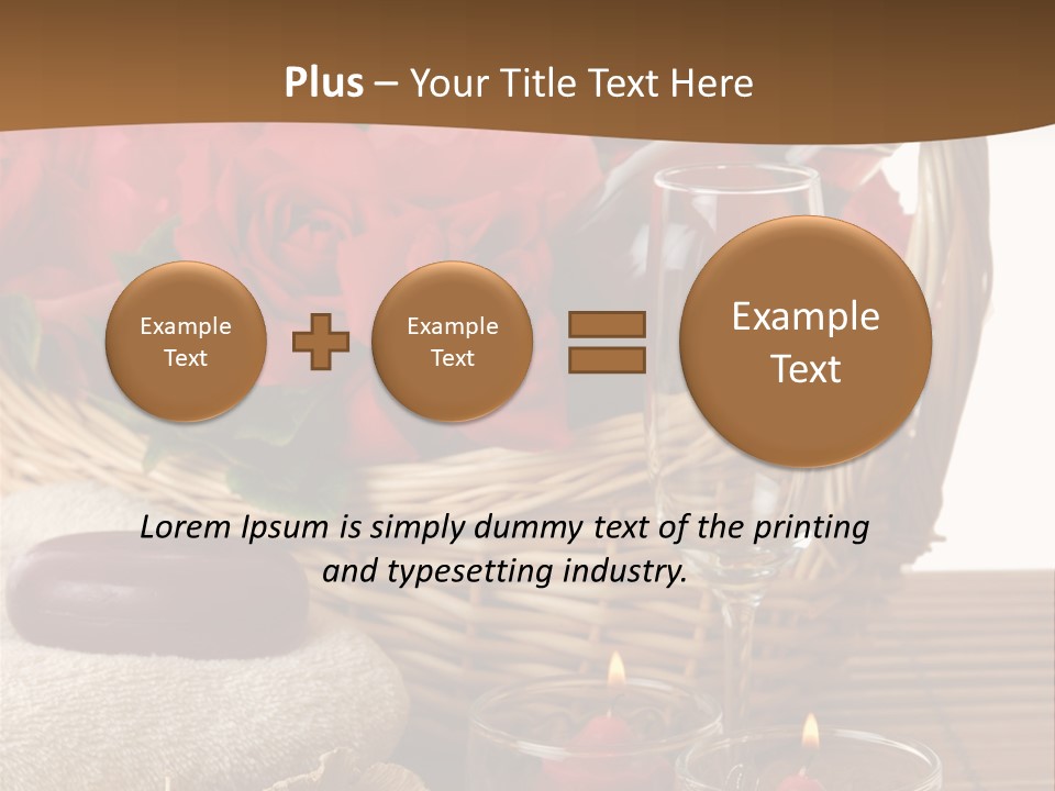 Valentne's Bath Champagne PowerPoint Template