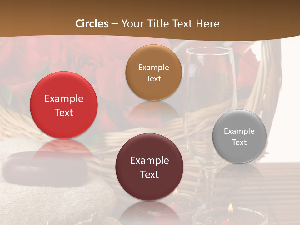 Valentne's Bath Champagne PowerPoint Template