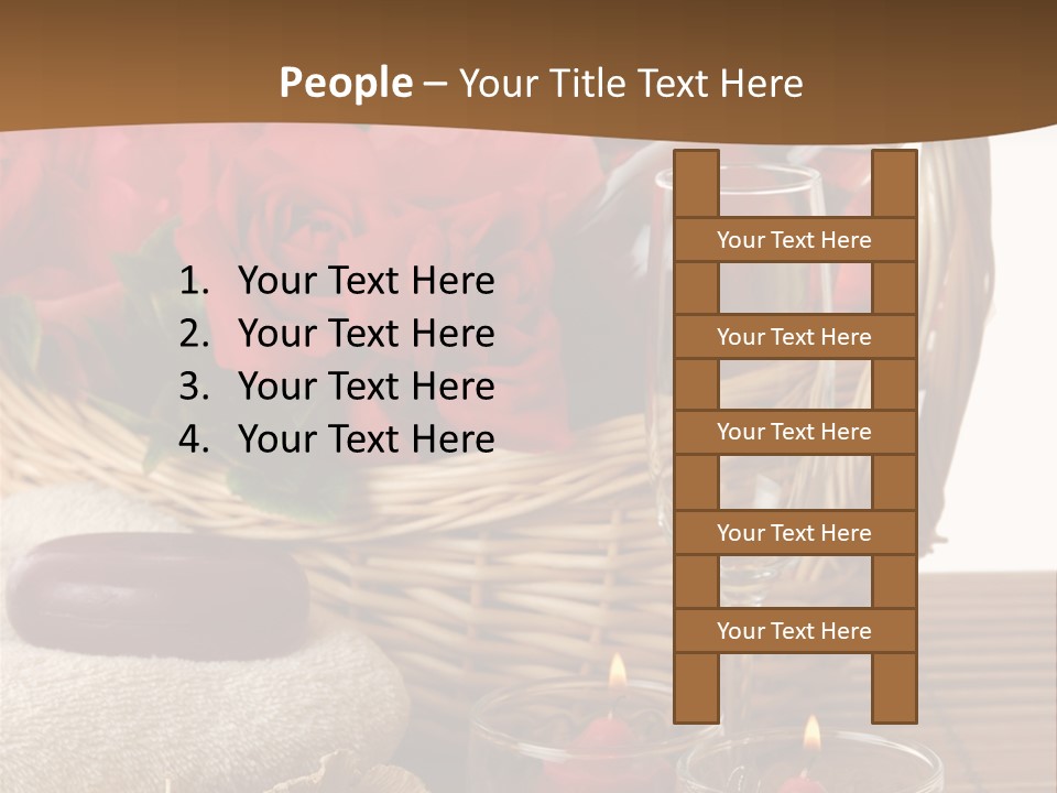 Valentne's Bath Champagne PowerPoint Template