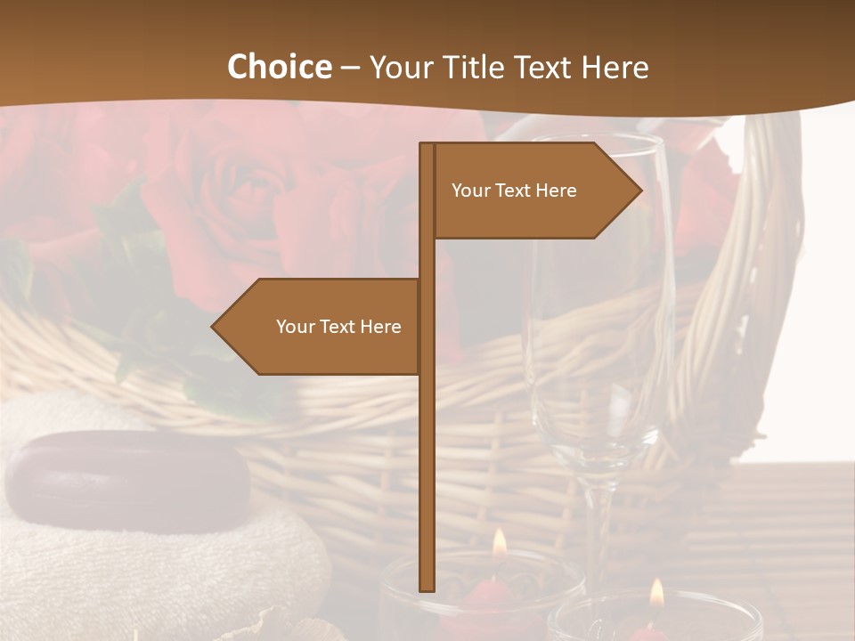 Valentne's Bath Champagne PowerPoint Template