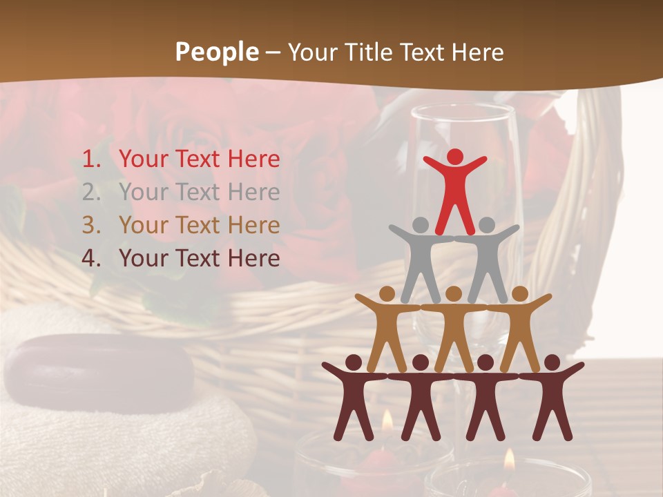 Valentne's Bath Champagne PowerPoint Template