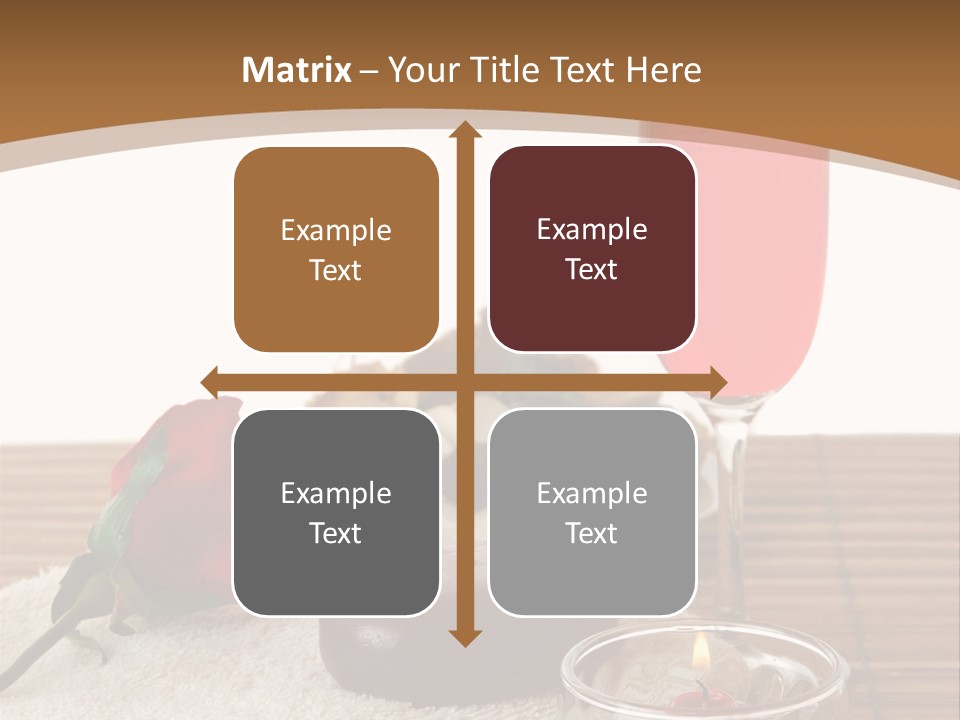 Glass Flame Flower PowerPoint Template