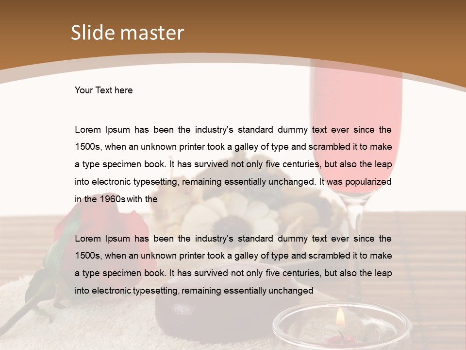 Glass Flame Flower PowerPoint Template
