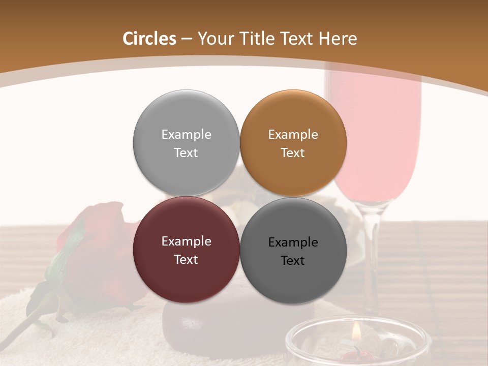 Glass Flame Flower PowerPoint Template