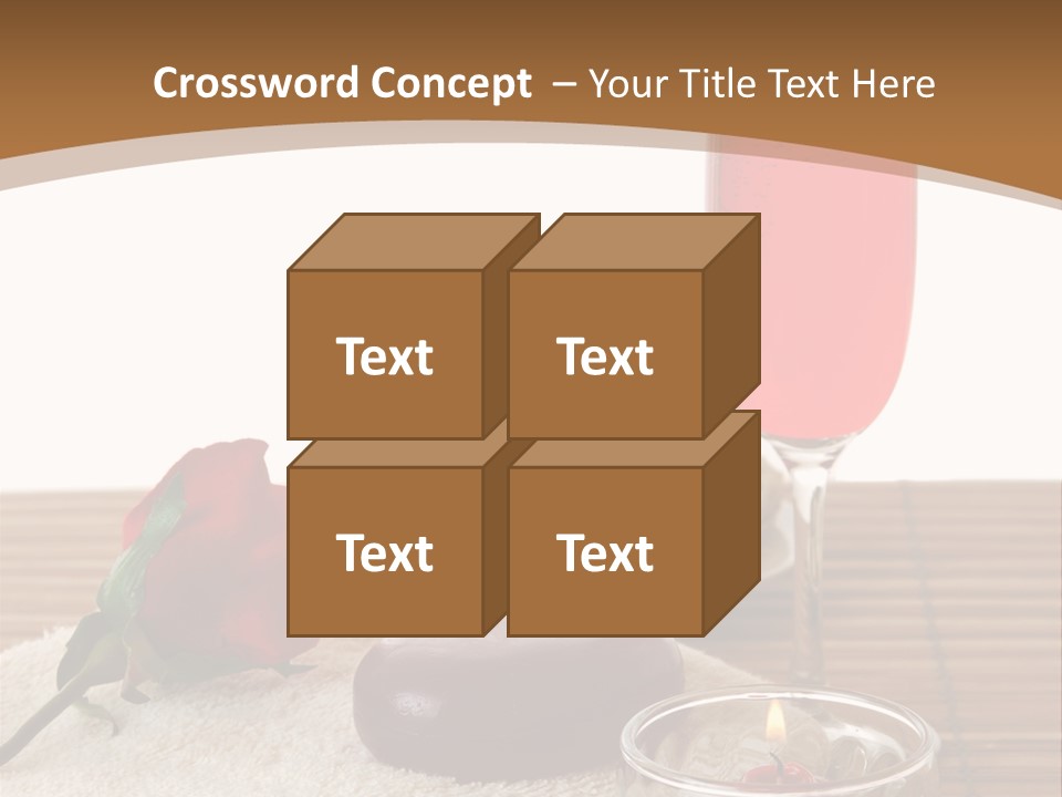 Glass Flame Flower PowerPoint Template