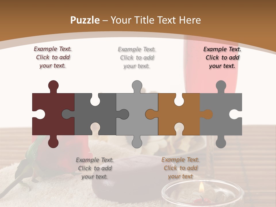 Glass Flame Flower PowerPoint Template