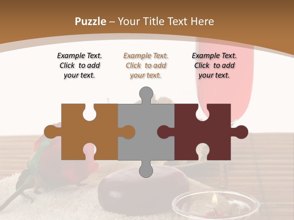 Glass Flame Flower PowerPoint Template