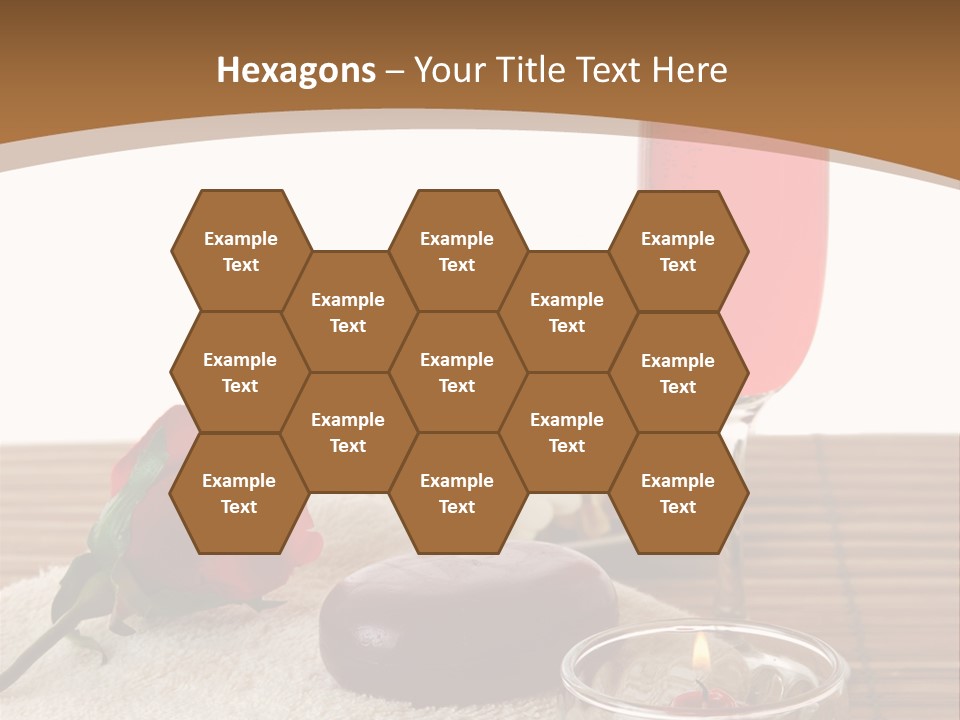 Glass Flame Flower PowerPoint Template