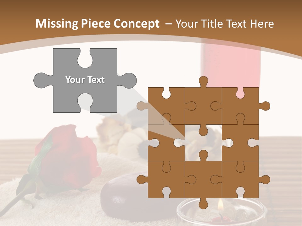 Glass Flame Flower PowerPoint Template