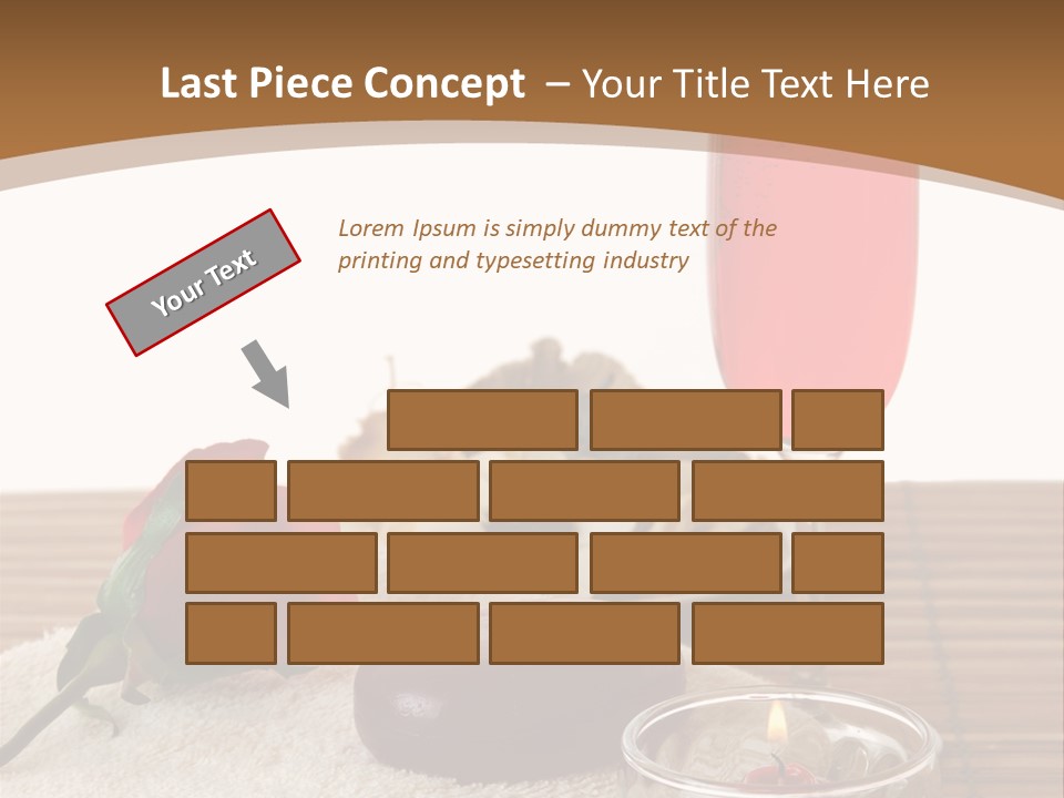 Glass Flame Flower PowerPoint Template