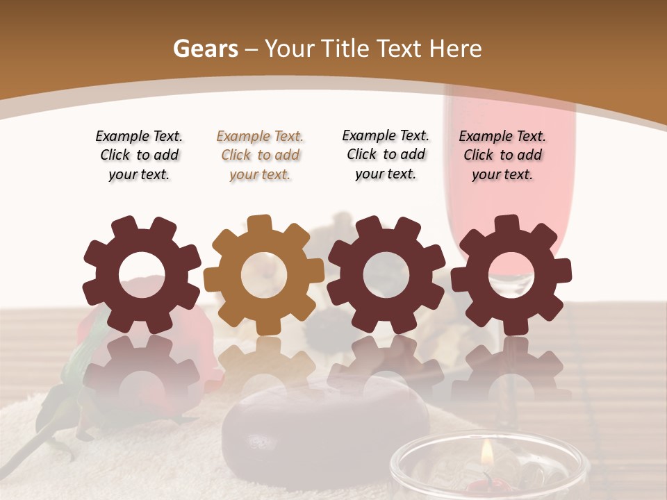 Glass Flame Flower PowerPoint Template
