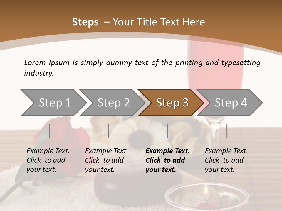 Glass Flame Flower PowerPoint Template