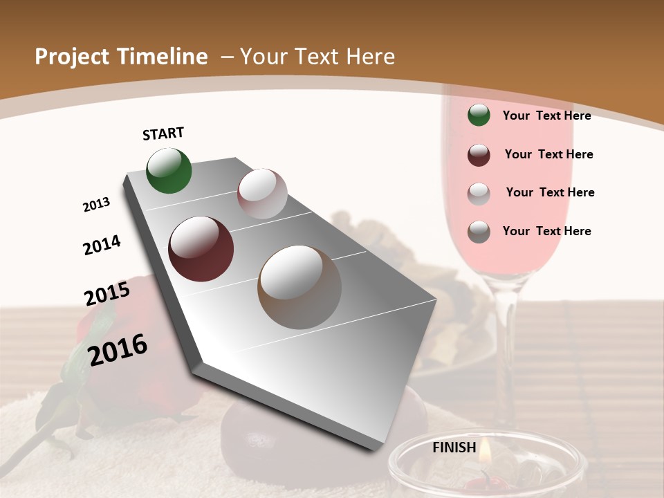 Glass Flame Flower PowerPoint Template