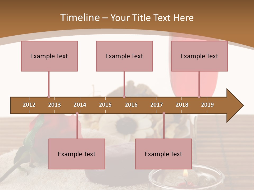 Glass Flame Flower PowerPoint Template