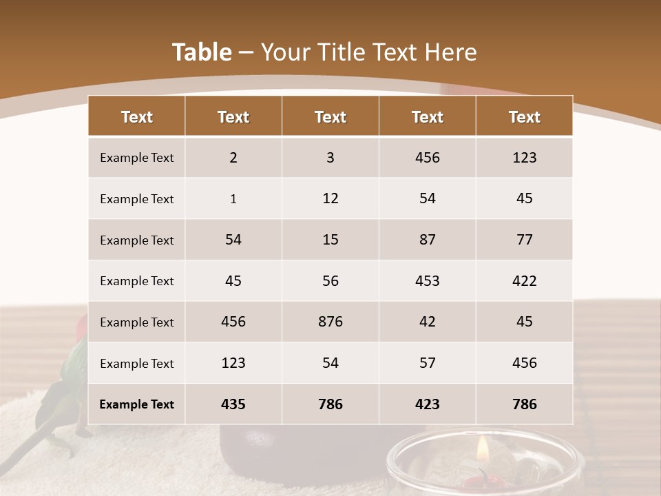 Glass Flame Flower PowerPoint Template