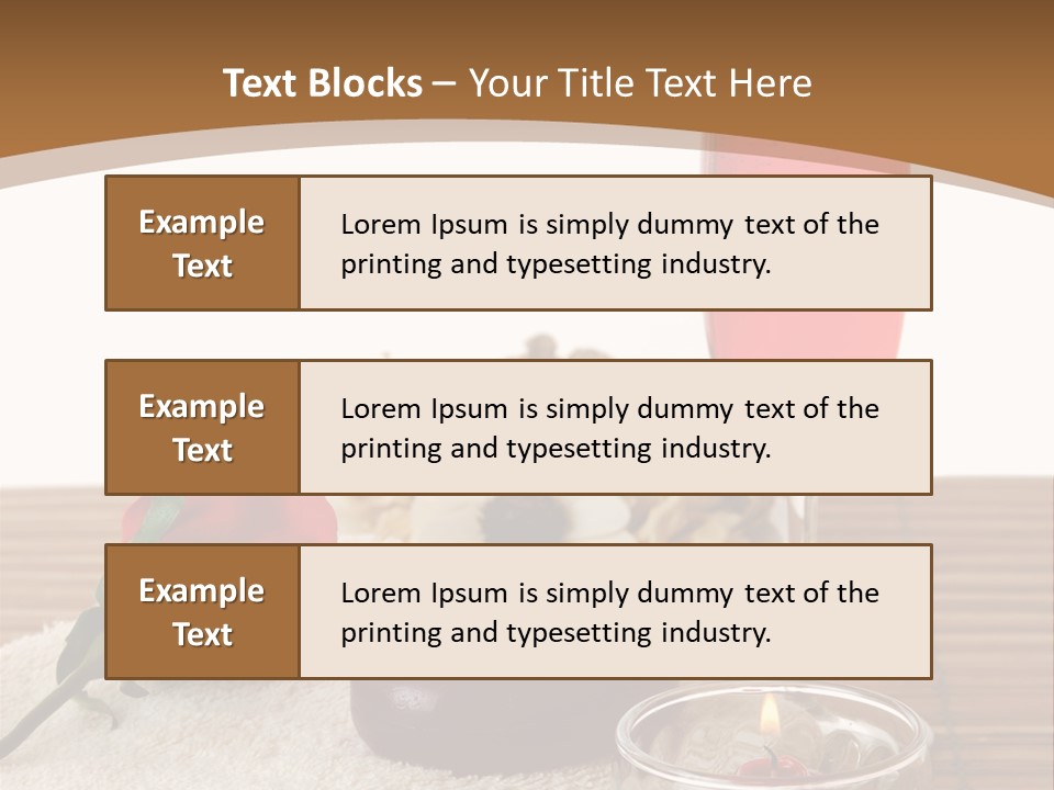 Glass Flame Flower PowerPoint Template