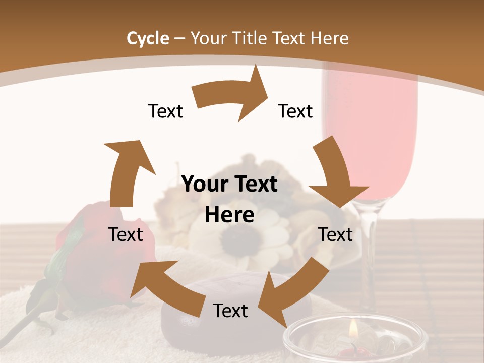 Glass Flame Flower PowerPoint Template