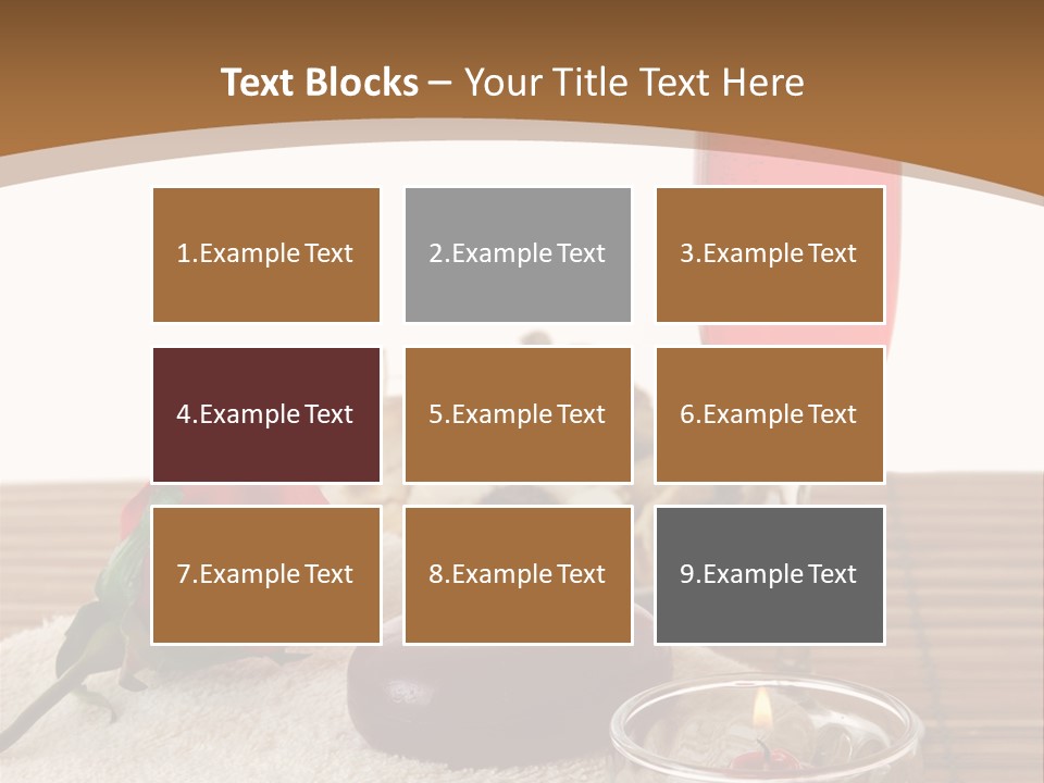 Glass Flame Flower PowerPoint Template