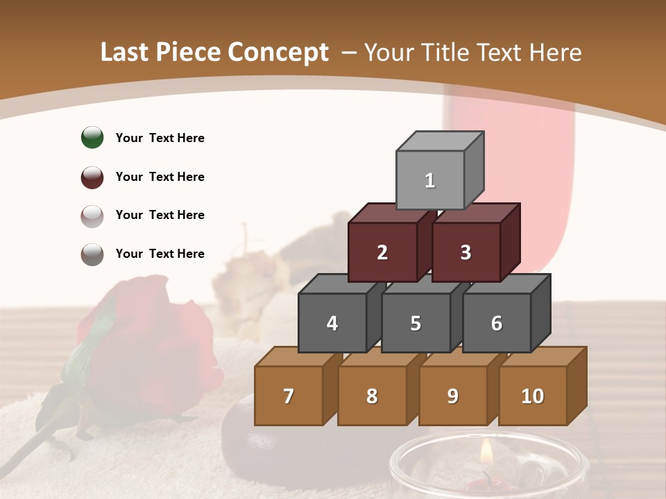 Glass Flame Flower PowerPoint Template