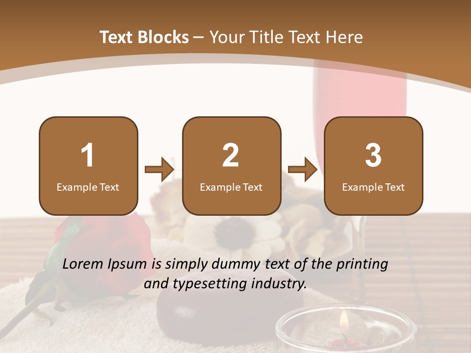 Glass Flame Flower PowerPoint Template