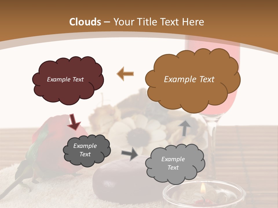 Glass Flame Flower PowerPoint Template