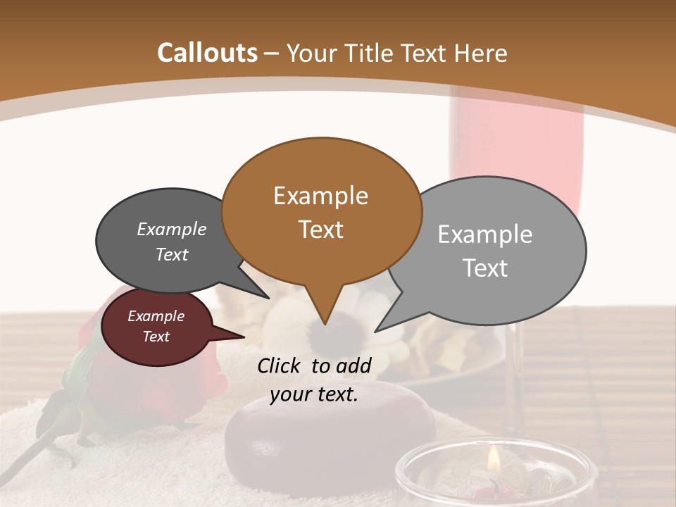 Glass Flame Flower PowerPoint Template