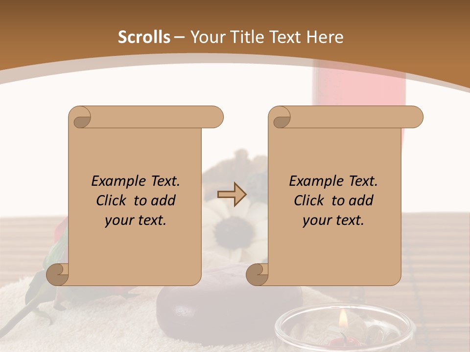 Glass Flame Flower PowerPoint Template