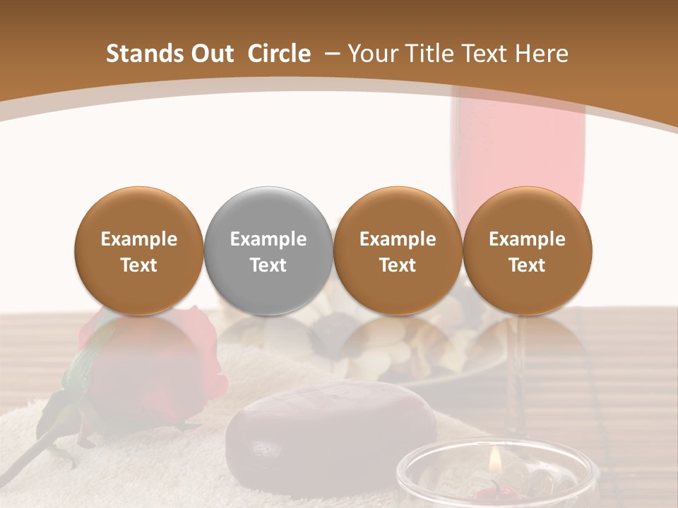 Glass Flame Flower PowerPoint Template