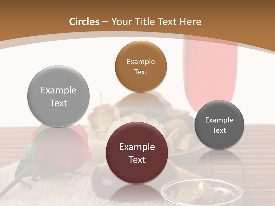 Glass Flame Flower PowerPoint Template