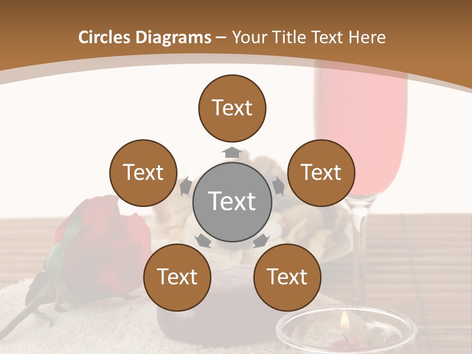 Glass Flame Flower PowerPoint Template