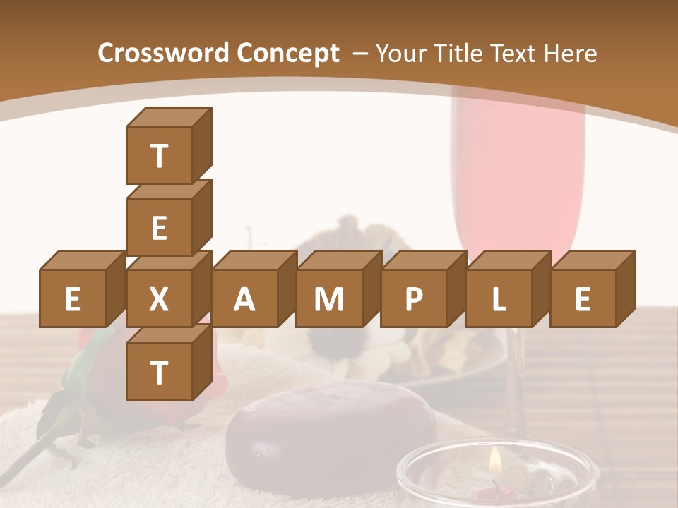 Glass Flame Flower PowerPoint Template