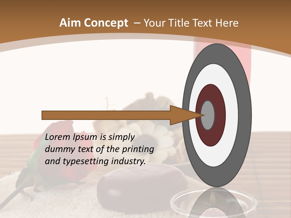 Glass Flame Flower PowerPoint Template