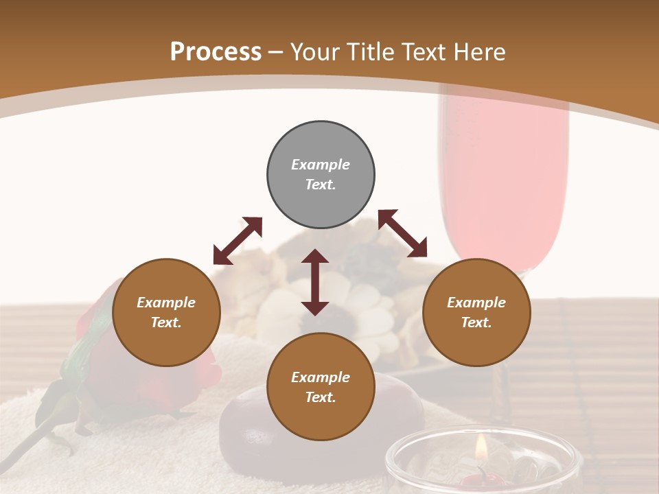 Glass Flame Flower PowerPoint Template