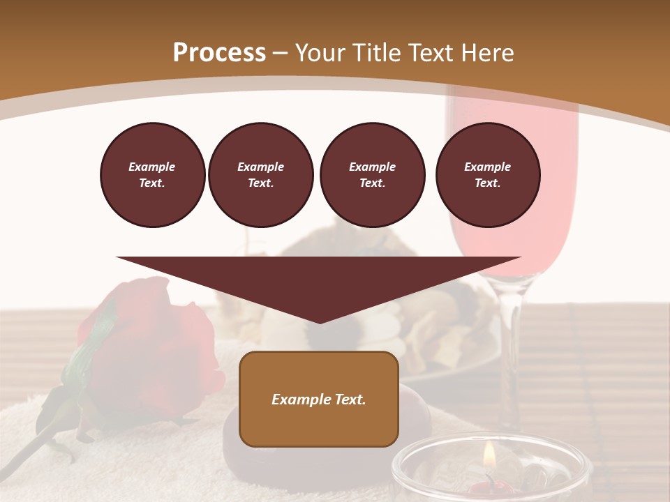 Glass Flame Flower PowerPoint Template