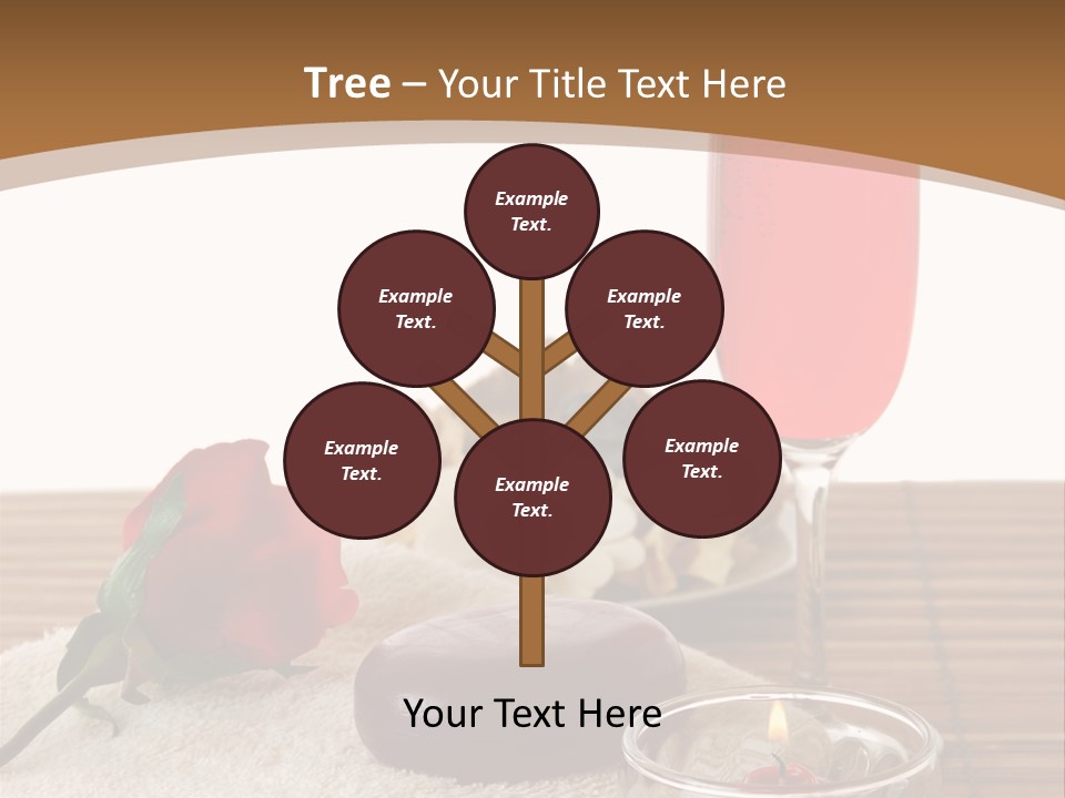 Glass Flame Flower PowerPoint Template