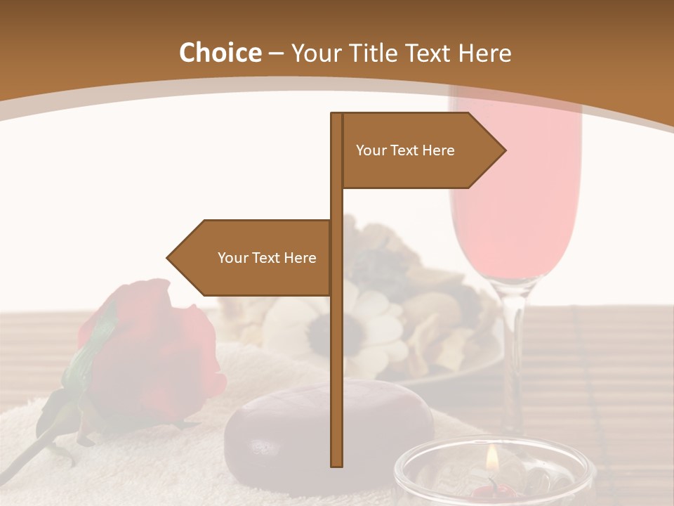 Glass Flame Flower PowerPoint Template