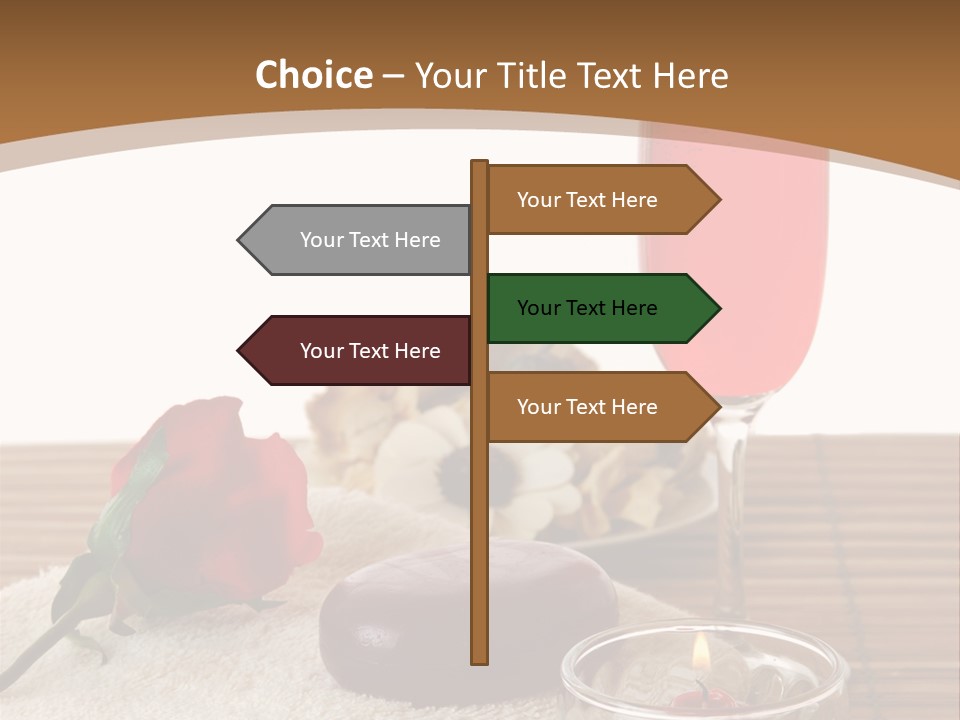 Glass Flame Flower PowerPoint Template