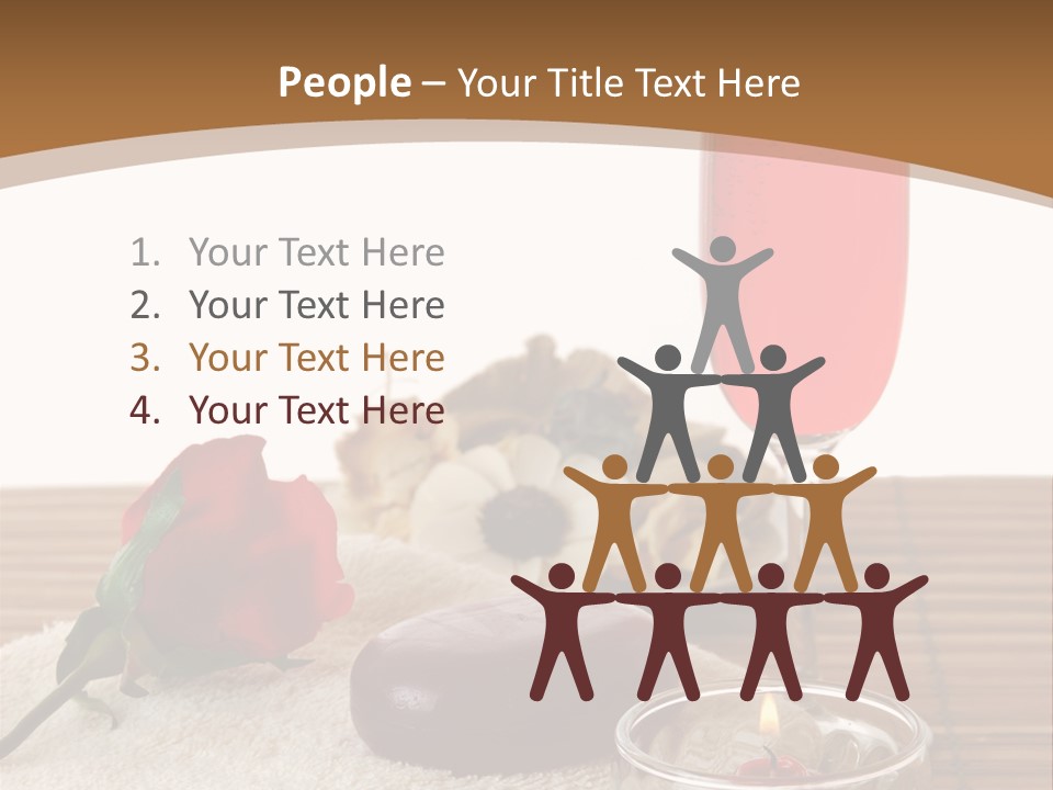 Glass Flame Flower PowerPoint Template