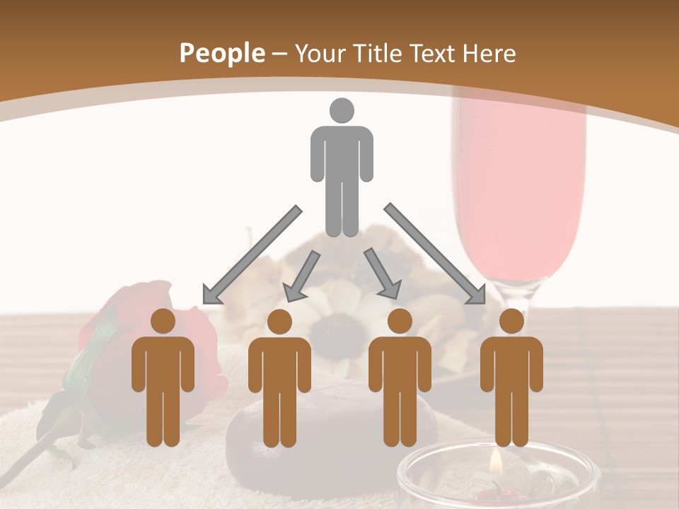 Glass Flame Flower PowerPoint Template