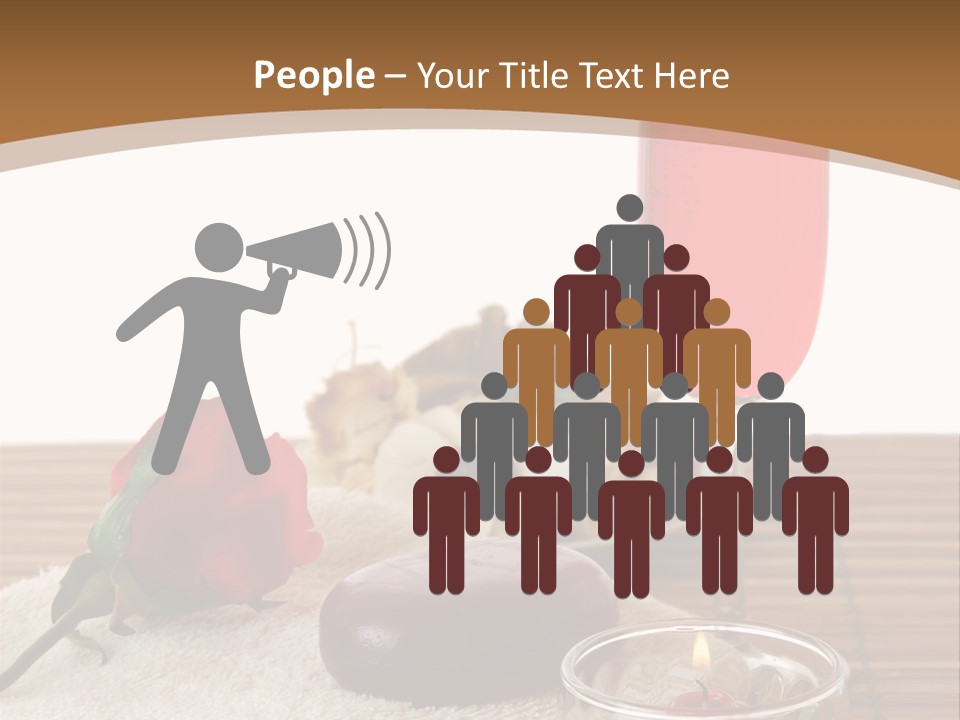 Glass Flame Flower PowerPoint Template