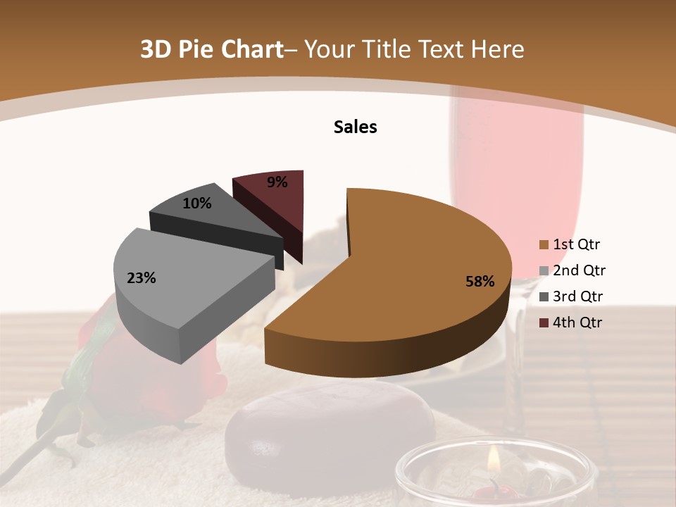 Glass Flame Flower PowerPoint Template