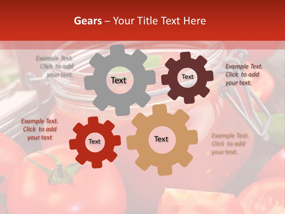 Tomatensuppe Essen Dips PowerPoint Template