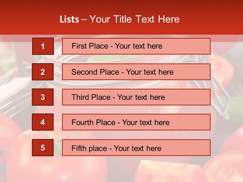 Tomatensuppe Essen Dips PowerPoint Template