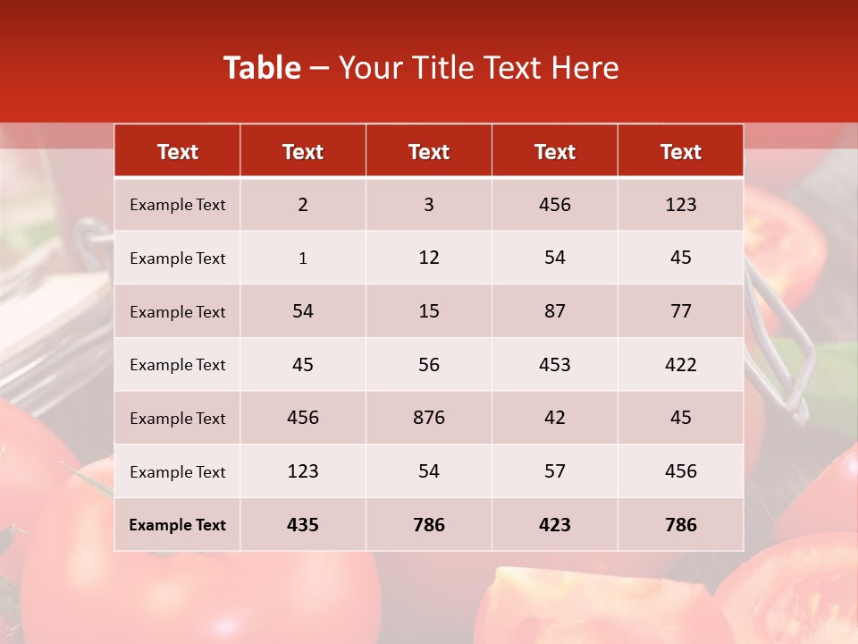 Tomatensuppe Essen Dips PowerPoint Template