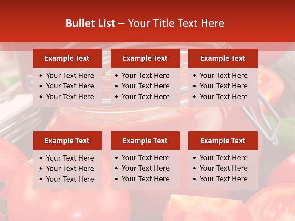 Tomatensuppe Essen Dips PowerPoint Template