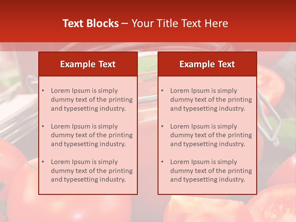 Tomatensuppe Essen Dips PowerPoint Template