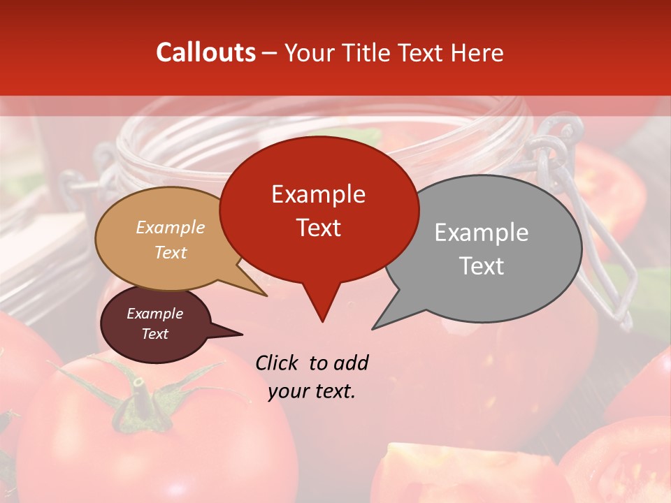 Tomatensuppe Essen Dips PowerPoint Template